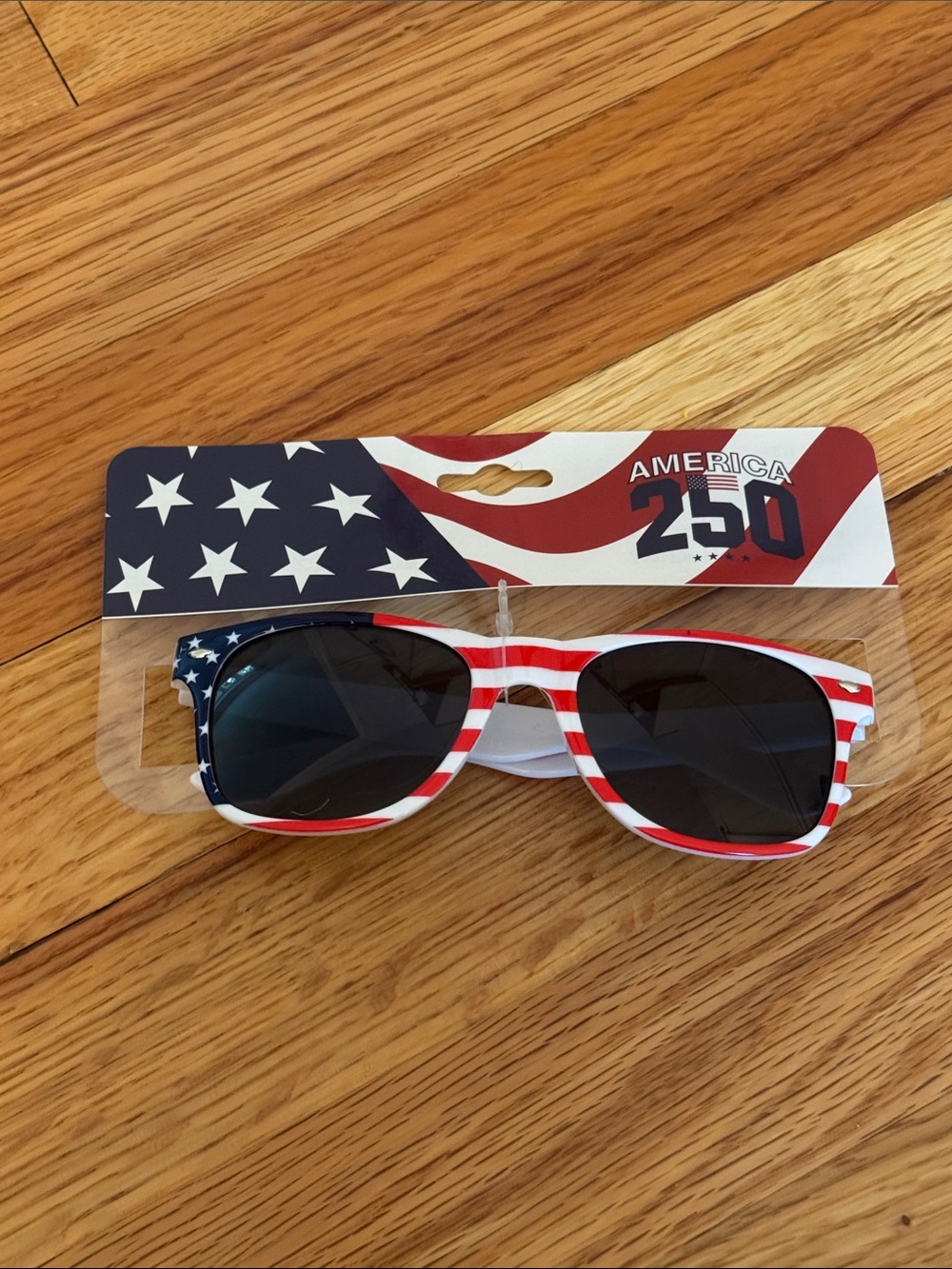 Kids' Patriotic Sunglasses - Red, White & Blue Stars Stripe Frame